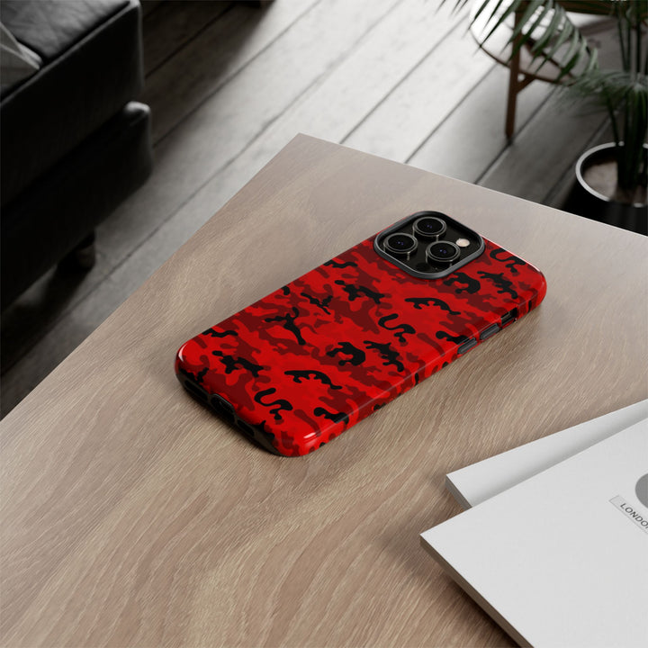 Impact Resistant, Red Camo Camouflage, Cute Phone Cases for Samsung S24, S23, S22, S21, IPhone 15 pro Iphone 14 pro Iphone 13 IPhone 12 Iphone 11 - Studio40ParkLane