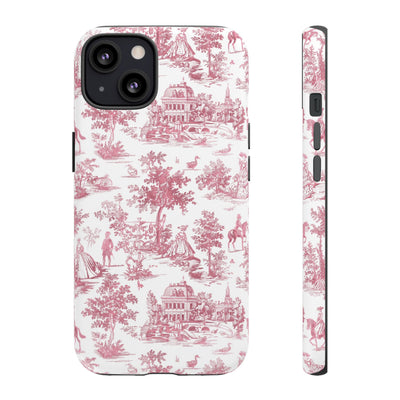 Premium Tough French Toile Gift for Her Cute Phone Cases for Samsung S25, S24, S23, S22, S21 Iphone, 16, 15, 14, 13, 12 Plus Max Pro Ultra - Studio40ParkLane