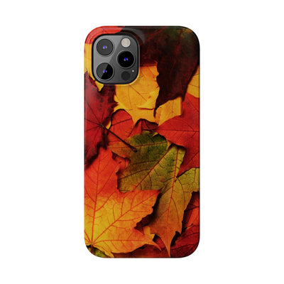 Slim Autumn Fall Leaves Gift Cute Phone Cases for Iphone 16 | iPhone 15 Case | iPhone 15 Pro Max Case, Iphone 14, Iphone 14 Pro Max, Iphone 13, Slim Mom Dad Gift