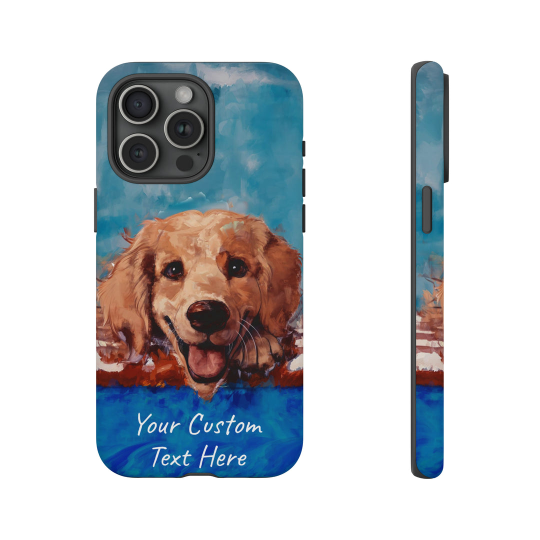 Personalize this Cute IPhone Case | Golden Retriever Dog iPhone Case, iPhone 15 Case | iPhone 15 Case, Iphone 14 Case, Iphone 14 Pro Max Case - Studio40ParkLane