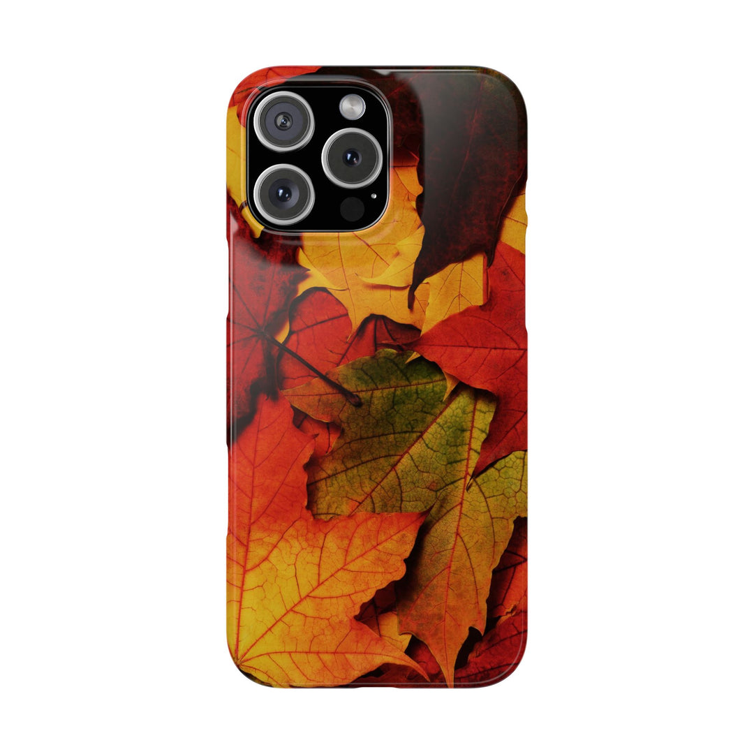 Slim Autumn Fall Leaves Gift Cute Phone Cases for Iphone 16 | iPhone 15 Case | iPhone 15 Pro Max Case, Iphone 14, Iphone 14 Pro Max, Iphone 13, Slim Mom Dad Gift - Studio40ParkLane