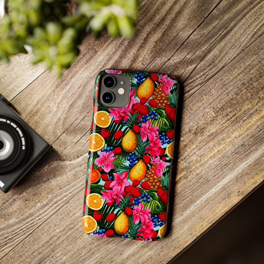 Slim Cute Phone Cases for Iphone - | iPhone 15 Case | iPhone 15 Pro Max Case, Iphone 14 Case, Iphone 14 Pro Max, Iphone 13, Summer Mixed Fruit - Studio40ParkLane