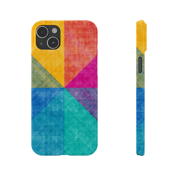 Slim Cute Phone Cases for Iphone | iPhone 15 Case | iPhone 15 Pro Max Case, Iphone 14, Iphone 14 Pro Max, Iphone 13, Abstract Colored Shapes - Studio40ParkLane