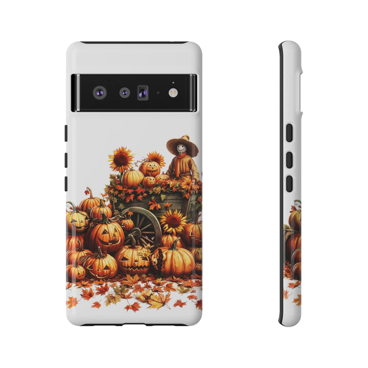 Impact Resistant, Fall Leaves Scarecrow, Cute Phone Cases for Samsung S24, S23, S22, S21, IPhone 15 pro Iphone 14 pro Iphone 13 IPhone 12 Iphone 11 - Studio40ParkLane
