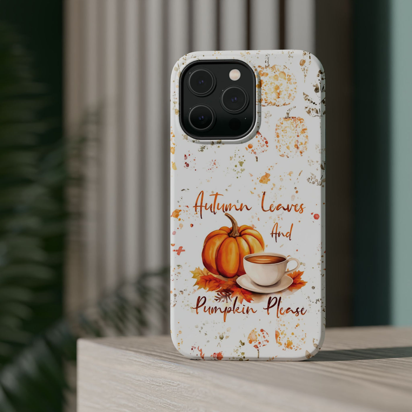 Fall Leaves Pumpkins Tough Magsafe Cute Phone Cases for Iphone | iPhone 15 Case | iPhone 15 Pro Max Case, Iphone 14, Iphone 14 13 12 11 10 9 8 7 - Studio40ParkLane