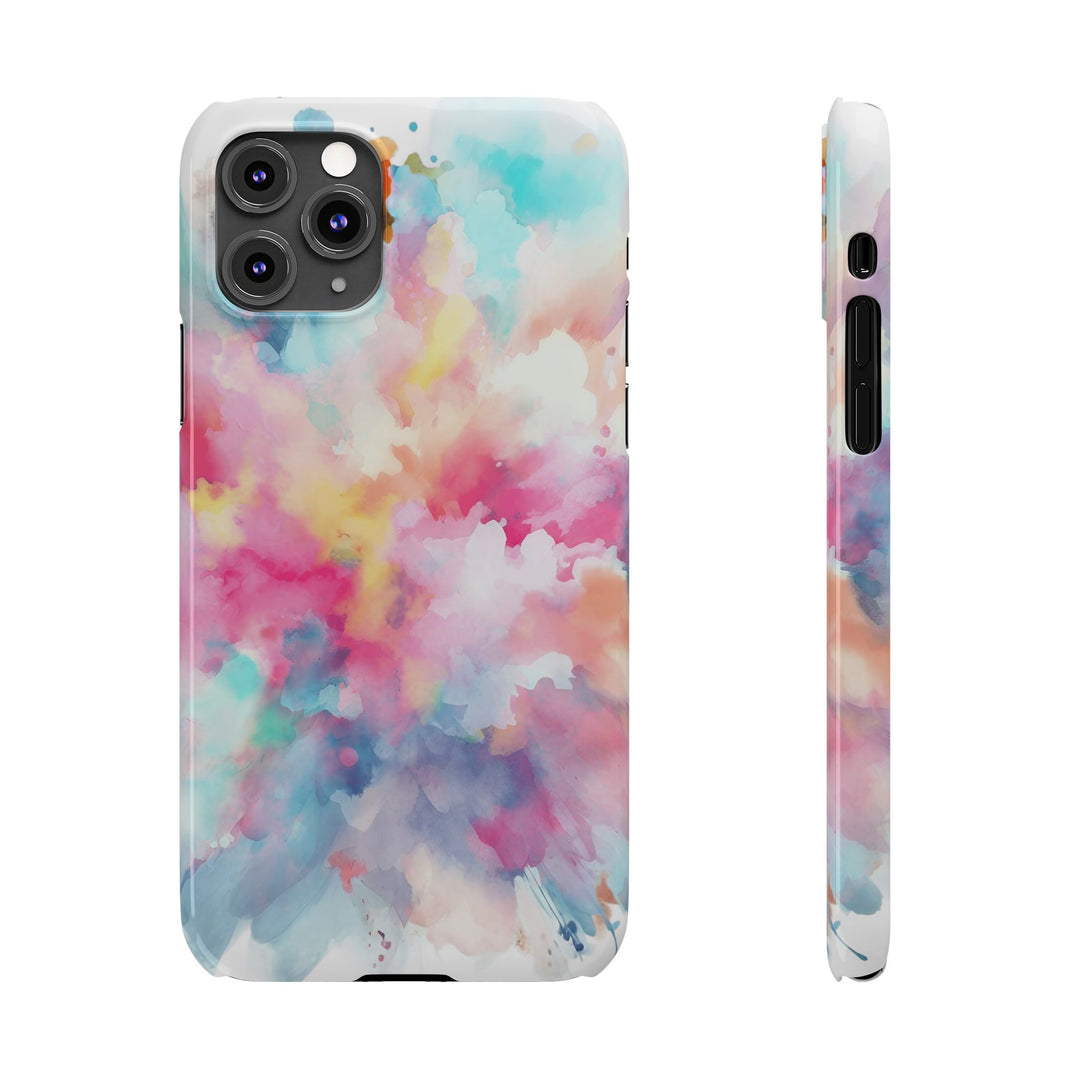 Slim Paint Splash Pink Gift for Her Cute Phone Cases for Iphone 16 Pro Max | iPhone 15 Case | iPhone 15 Pro Max Case, Iphone 14, Iphone 14 Pro Max, Iphone 13 12 11 8 7 - Studio40ParkLane