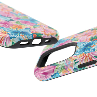 Butterflies Flowers Magsafe Cute Phone Case for Iphone Gift for Her, iPhone 16 Case iPhone 15 Pro Max Case, Iphone 14, Iphone 14 Pro Max, 13, 12