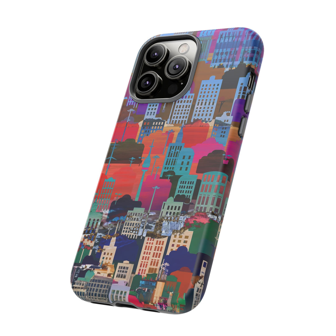 Cute Samsung Case | Cool Iphone Case | Summer City Skyline, Samsung S24, S23, S22, S21, IPhone 15 Case | Iphone 14 Case, Iphone 13 Case - Studio40ParkLane