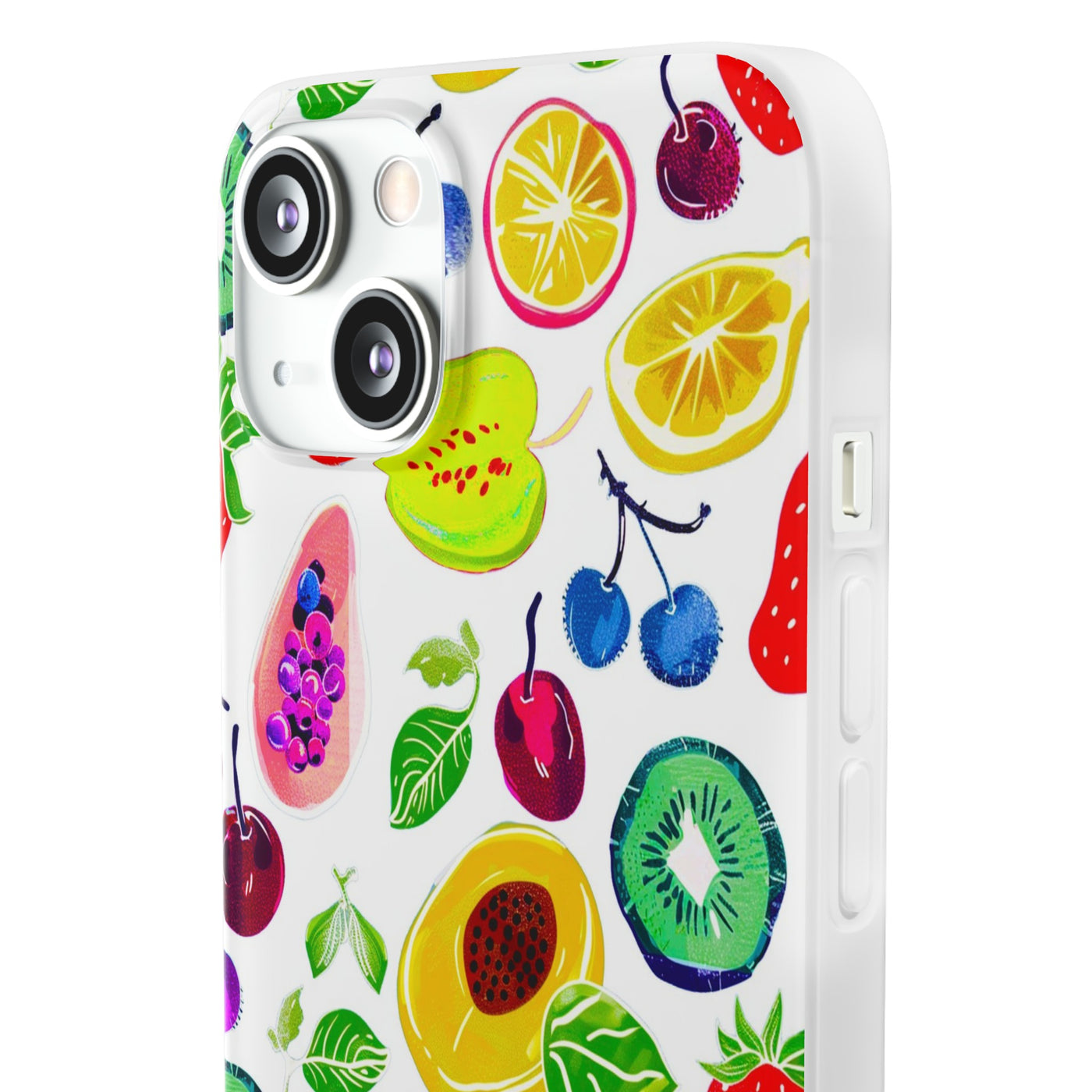 Cute Flexi Phone Cases, Summer Fruit Mix, Compatible with Samsung Galaxy S23, Samsung S22, Samsung S21, Samsung S20, Galaxy S20 Ultra