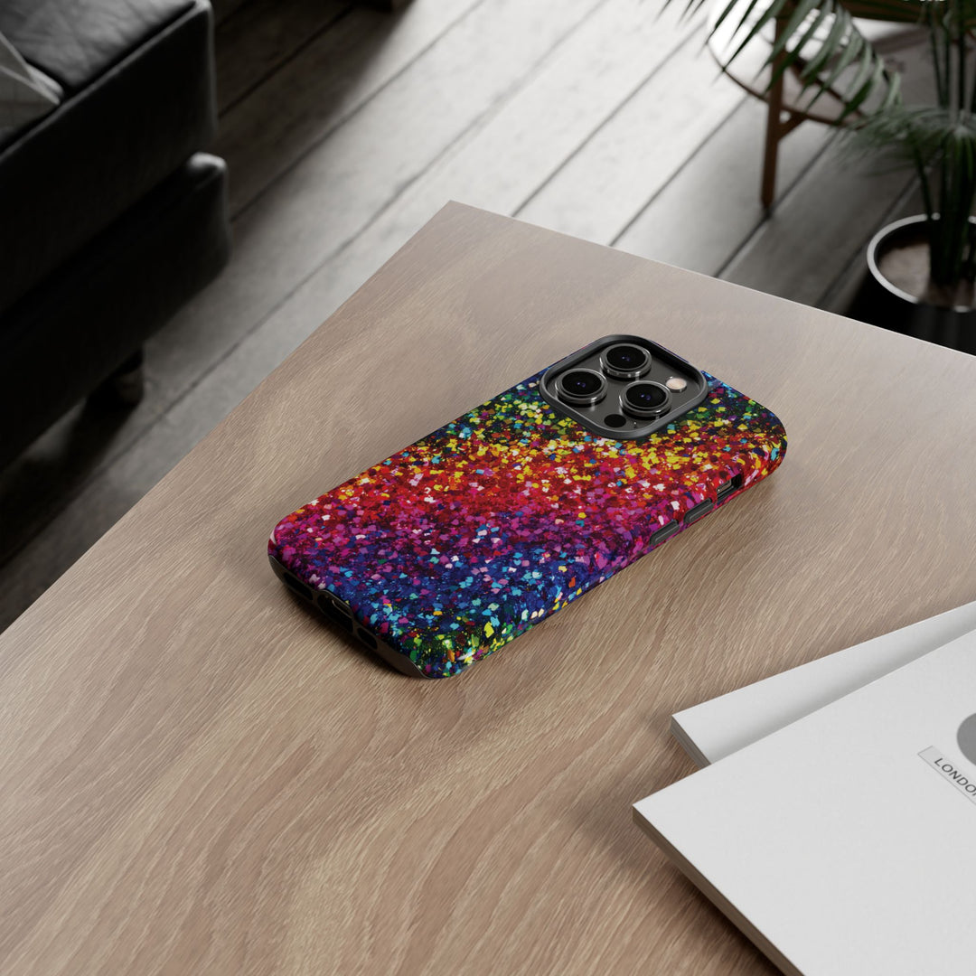 Premium Tough Muted Non - Glitter Color Composition Cute Phone Case, for IPhone 16 pro Max | Iphone 15, Iphone 14, 13, Samsung Galaxy S25, S24 - Studio40ParkLane