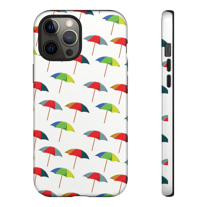 Cute IPhone Case | Colorful Beach Parasols, iPhone 15 Case | iPhone 15 Pro Case, Iphone 14 Case, Iphone 14 Pro Max Case, Protective Iphone Case - Studio40ParkLane