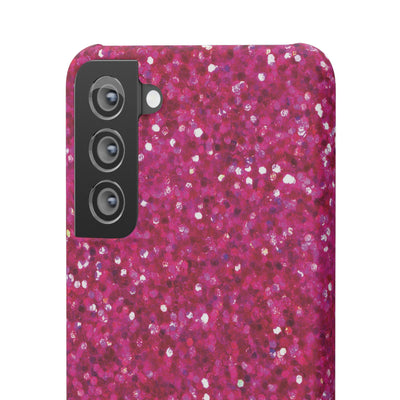 Snap Non-Glitter Muted Pink Play on "Faux" Glitter Effect Cute Phone Cases for Samsung and Iphone, 16, 15, 14, S24, S23, S22, S21, S20, Plus and Ultra