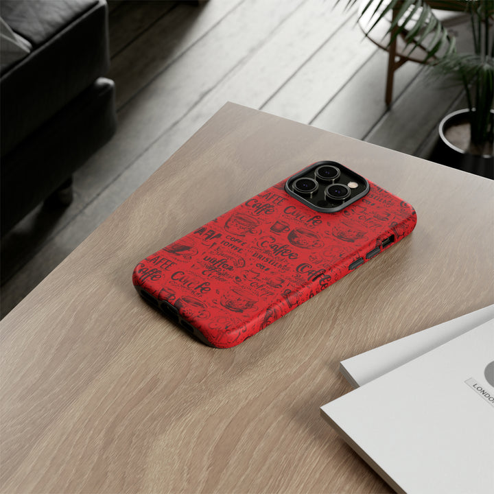 Cute IPhone Case | Red Black Coffee, iPhone 15 Case | iPhone 15 Pro Case, Iphone 14 Case, Iphone 14 Pro Max Case, Protective Iphone Case - Studio40ParkLane