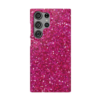 Snap Non-Glitter Muted Pink Play on "Faux" Glitter Effect Cute Phone Cases for Samsung and Iphone, 16, 15, 14, S24, S23, S22, S21, S20, Plus and Ultra