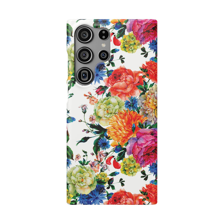 Sleek Snap Colorful Flowers Cute Phone Case for iPhone 16 15 14 13 12 11 X Xs Max Xr Pro Plus Samsung Galaxy S24 S23 S22 S21 S20 Note Ultra