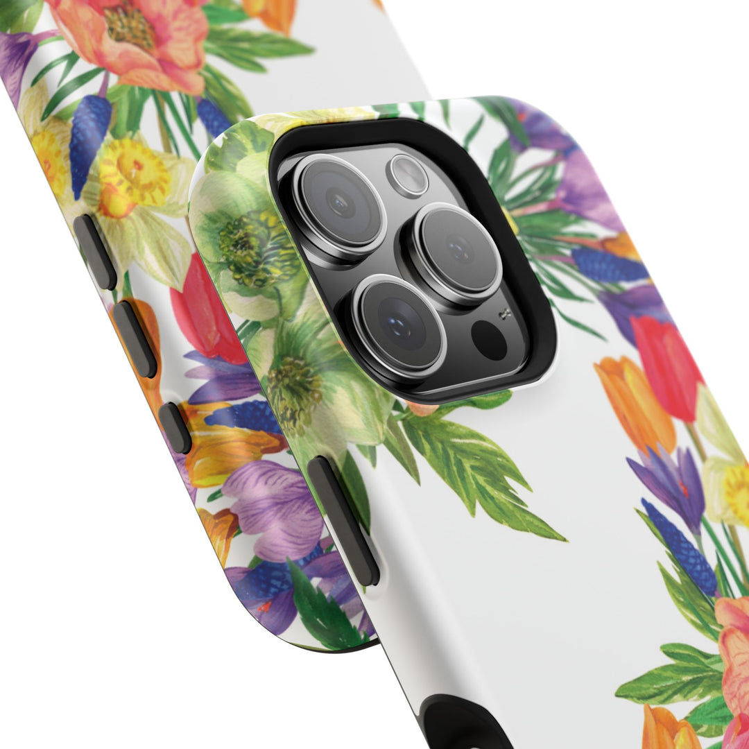 Spring Flowers Magsafe Cute Phone Case for Iphone Gift for Her, iPhone 16 Case iPhone 15 Pro Max Case, Iphone 14, Iphone 14 Pro Max, 13, 12 - Studio40ParkLane