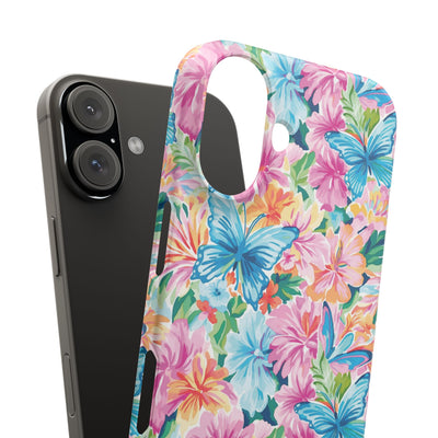 Snap Butterflies Flowers Cute Phone Cases for Samsung S24, S23, S22, S21, S20, Plus and Ultra, Iphone 16 Pro Max, Iphone 15, 14, 13, 12, 11, 10 - Studio40ParkLane