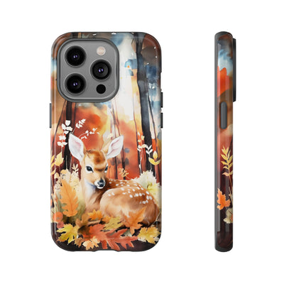 Autumn Fall Deer Forest Gift for Her Cute Phone Case for, Samsung Galaxy S24, S23, S22, S21, IPhone 16 Case | Iphone 15, Iphone 14, IPhone 13 Case