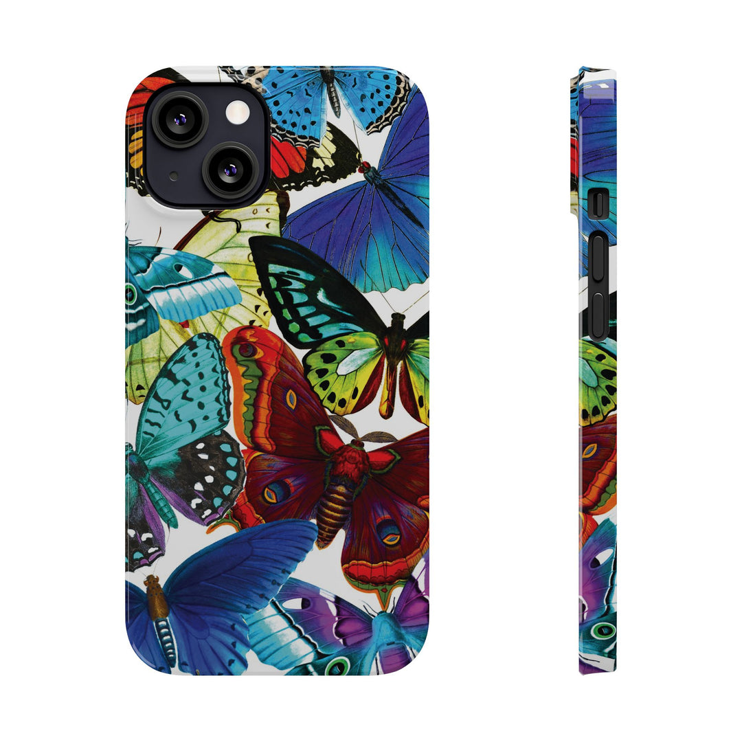 Slim Bright Butterflies Gift for Her Cute Phone Cases for Iphone 16 Pro Max | iPhone 15 Case | iPhone 15 Pro Max Case, Iphone 14, Iphone 14 Pro Max, Iphone 13 12 11 8 7 - Studio40ParkLane
