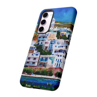 Impact Resistant, Greece House, Cute Phone Cases for Samsung S24, S23, S22, S21, IPhone 15 pro Iphone 14 pro Iphone 13 IPhone 12 Iphone 11