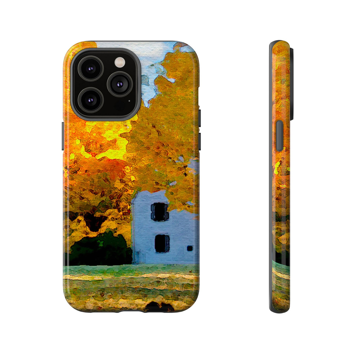 Impact Resistant, Fall Leaves Watercolor, Cute Phone Cases for Samsung S24, S23, S22, S21, IPhone 15 pro Iphone 14 pro Iphone 13 IPhone 12 Iphone 11