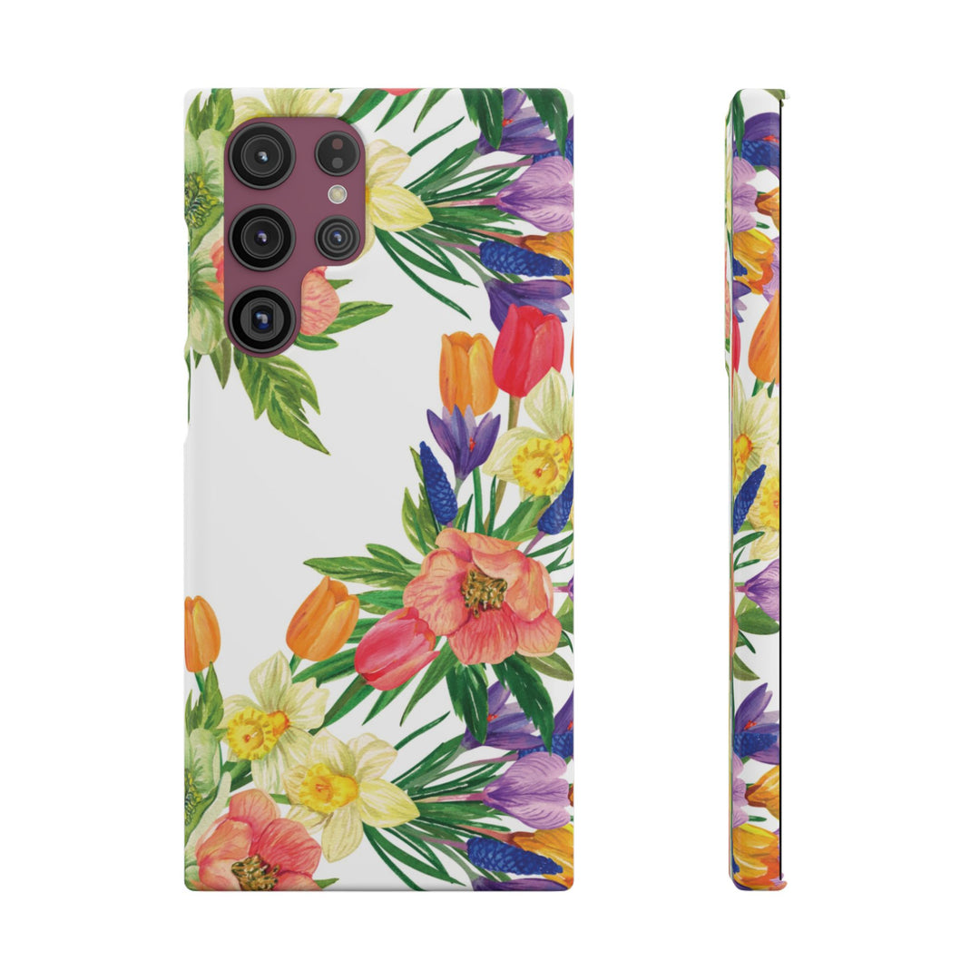 Sleek Snap Spring Summer Flowers Cute Phone Case for iPhone 16 15 14 13 12 11 X Xs Max Xr Pro Plus Samsung Galaxy S24 S23 S22 S21 S20 Ultra