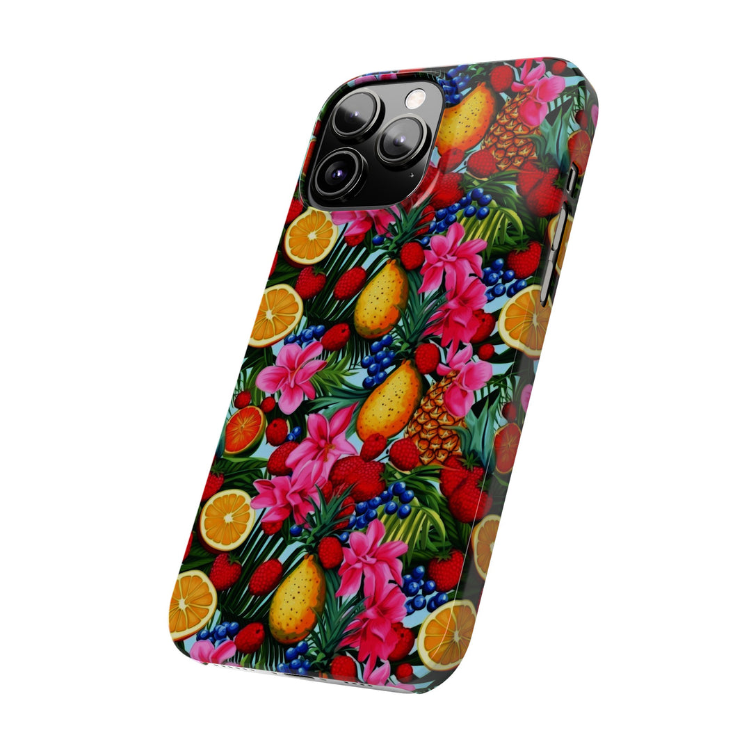 Slim Cute Phone Cases for Iphone - | iPhone 15 Case | iPhone 15 Pro Max Case, Iphone 14 Case, Iphone 14 Pro Max, Iphone 13, Summer Mixed Fruit - Studio40ParkLane