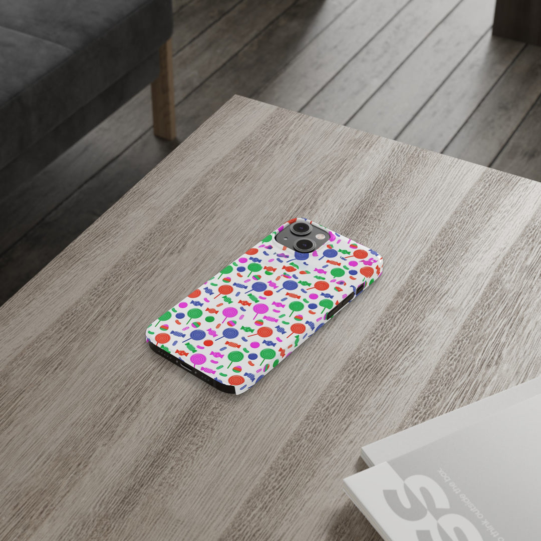 Slim Cute Phone Cases for Iphone - | iPhone 15 Case | iPhone 15 Pro Max Case, Iphone 14 Case, Iphone 14 Pro Max, Iphone 13, Summer Lollipops Red - Studio40ParkLane