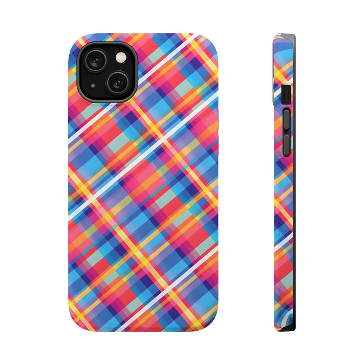 Checkered Plaid Magsafe Gift for Her Cute Phone Case for Iphone, | iPhone 16 | iPhone 15 Pro Max, Iphone 14 Pro Max, 13 12 11 10 9 8 7 - Studio40ParkLane