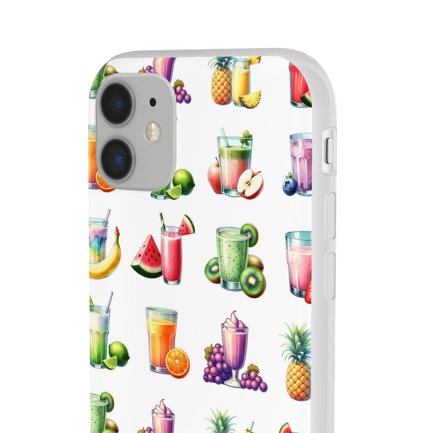 Cute Flexi Phone Cases, For Iphones and Samsung Galaxy Phones, Tropical Summer Fruit Cocktails, Galaxy S23 Phone Case, Samsung S22 Case, Samsung S21, Iphone 15, Iphone 14, Iphone 13