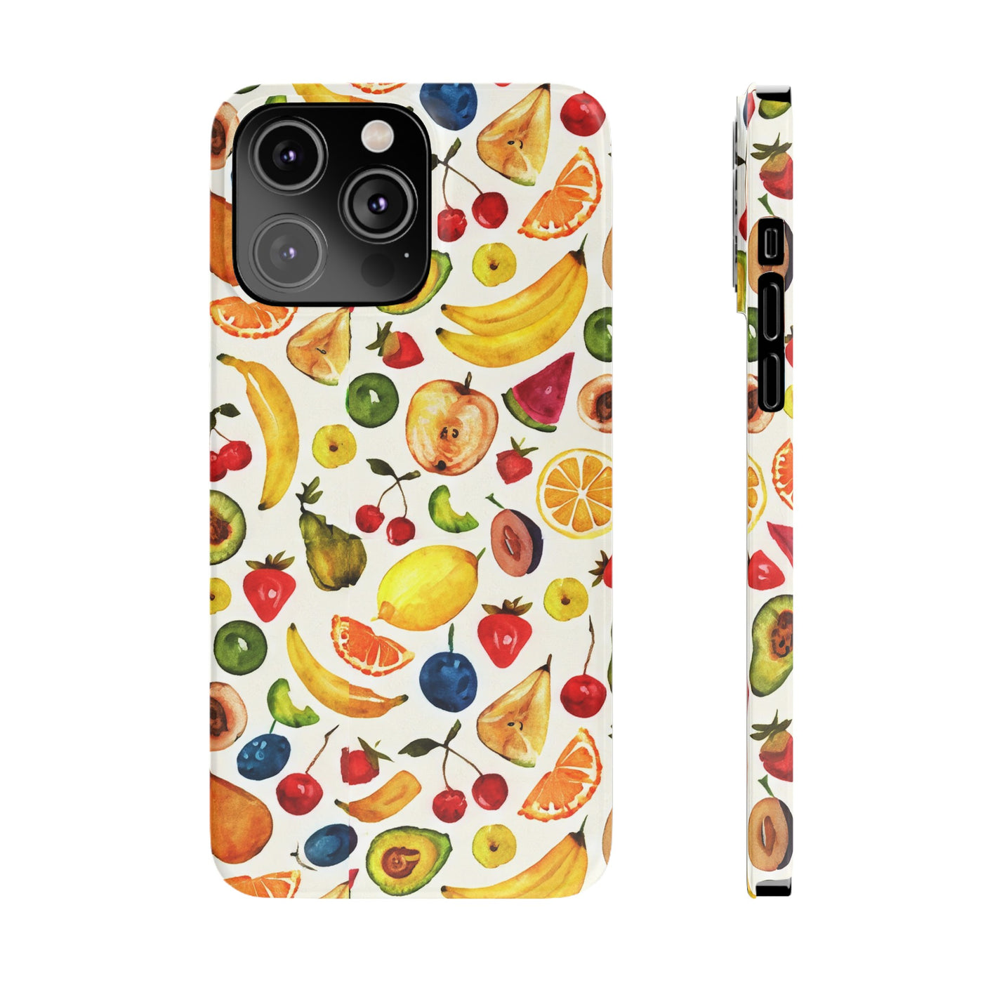 Fruit Mix Display Slim Cute Phone Cases for Iphone  | iPhone 15 Case | iPhone 15 Pro Max Case, Iphone 14, Iphone 14 Pro Max, Iphone 13