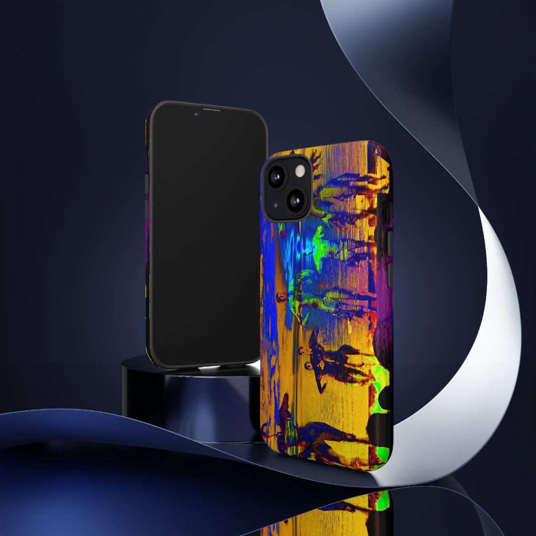 Cute IPhone Case | iPhone 15 Case | iPhone 15 Pro Max Case, Iphone 14 Case, Iphone 14 Pro Max Case IPhone Case for Art Lovers, Sunset Dance Blue Yellow - Studio40ParkLane