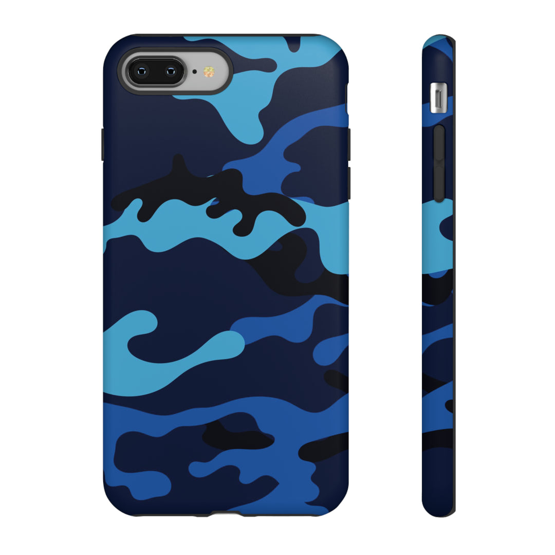 Cool Phone Case | Blue Camouflage, For iPhone 15 Case | iPhone 15 Pro Case, Iphone 14 Case, Iphone 14 Pro Max Case, Protective Iphone Case - Studio40ParkLane