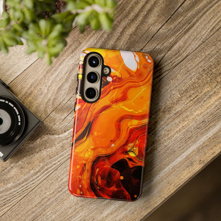 Impact Resistant, Fall Colors Marble, Cute Phone Cases for Samsung S24, S23, S22, S21, IPhone 15 pro Iphone 14 pro Iphone 13 IPhone 12 Iphone 11 - Studio40ParkLane