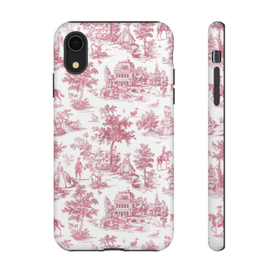 Premium Tough French Toile Gift for Her Cute Phone Cases for Samsung S25, S24, S23, S22, S21 Iphone, 16, 15, 14, 13, 12 Plus Max Pro Ultra - Studio40ParkLane