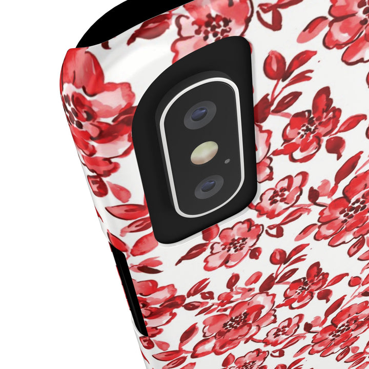 Slim Red Chinoiserie Gift for Her Cute Phone Cases for Iphone 16 Pro Max | iPhone 15 Case | iPhone 15 Pro Max Case, Iphone 14, Iphone 14 Pro Max, Iphone 13 12 11 8 7 - Studio40ParkLane