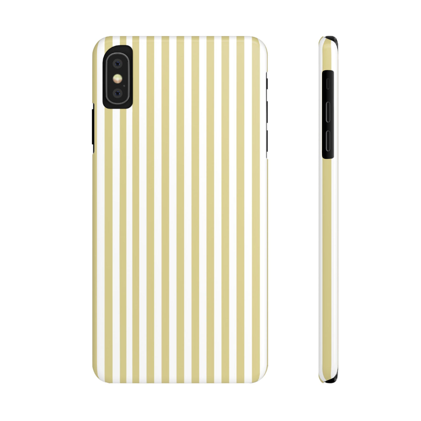 Slim Soft Yellow Striped Cute Phone Case for Iphone 16 - | iPhone 15 Pro Max Case | iPhone 14 Case Iphone 13 12 11 10 9 8 7 XS Gift for Her - Studio40ParkLane
