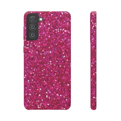 Snap Non-Glitter Muted Pink Play on "Faux" Glitter Effect Cute Phone Cases for Samsung and Iphone, 16, 15, 14, S24, S23, S22, S21, S20, Plus and Ultra