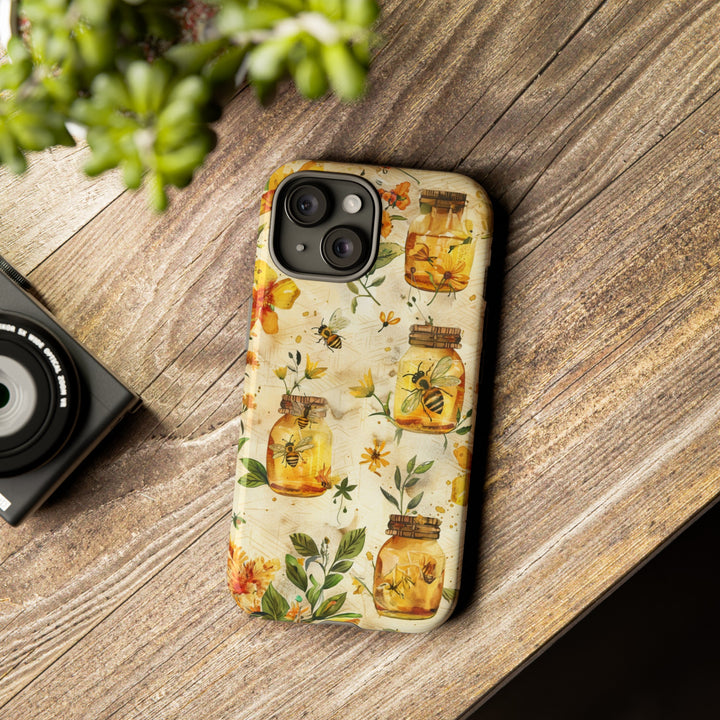 Impact Resistant, Honey Bees, Cute Phone Cases for Samsung S24, S23, S22, S21, IPhone 15 pro Iphone 14 pro Iphone 13 IPhone 12 Iphone 11 - Studio40ParkLane