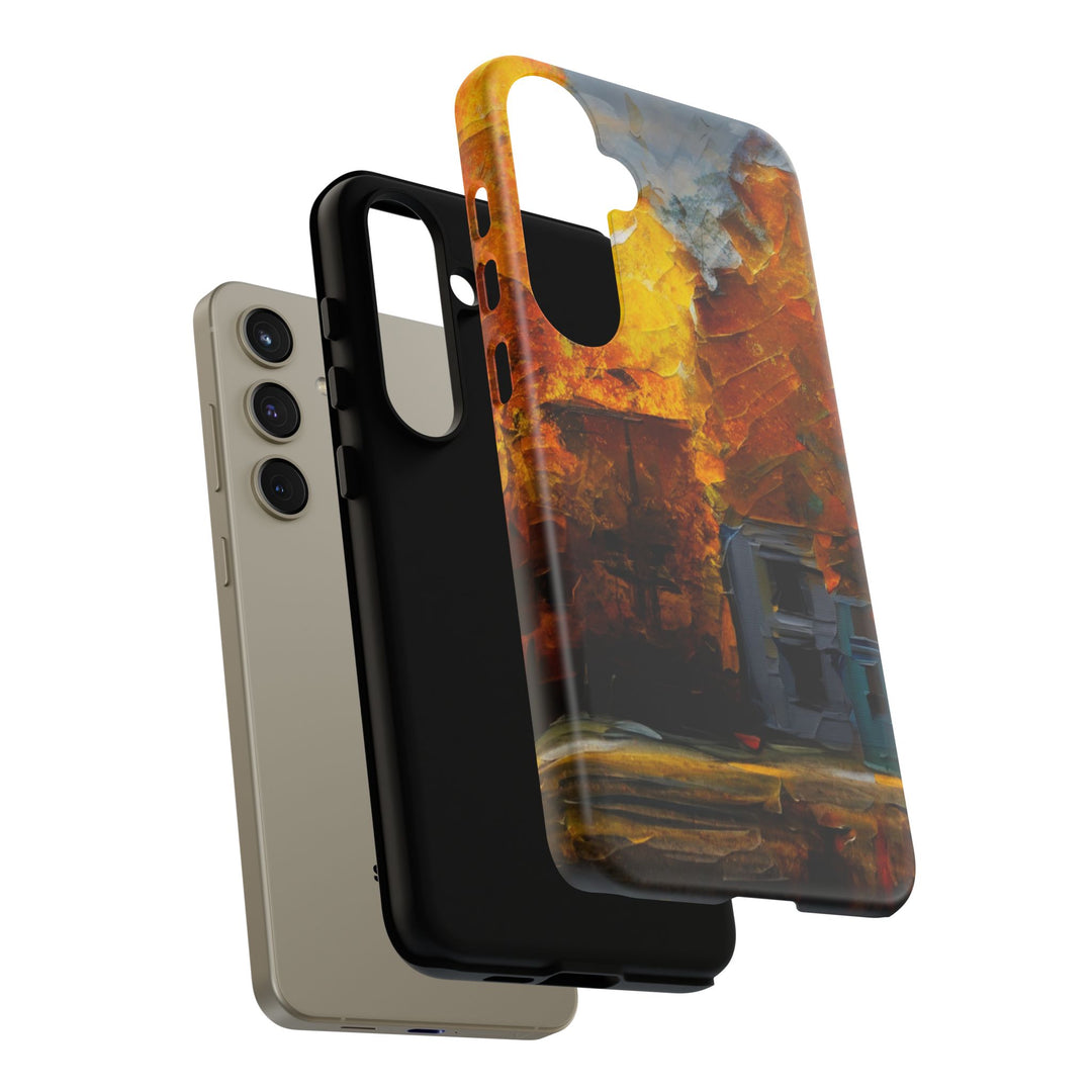 Impact Resistant, Fall Leaves Oil Painting, Cute Phone Cases for Samsung S24, S23, S22, S21, IPhone 15 pro Iphone 14 pro Iphone 13 IPhone 12 Iphone 11 - Studio40ParkLane