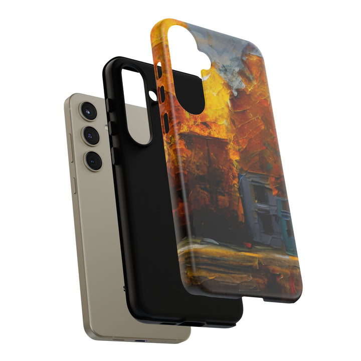 Impact Resistant, Fall Leaves Oil Painting, Cute Phone Cases for Samsung S24, S23, S22, S21, IPhone 15 pro Iphone 14 pro Iphone 13 IPhone 12 Iphone 11 - Studio40ParkLane