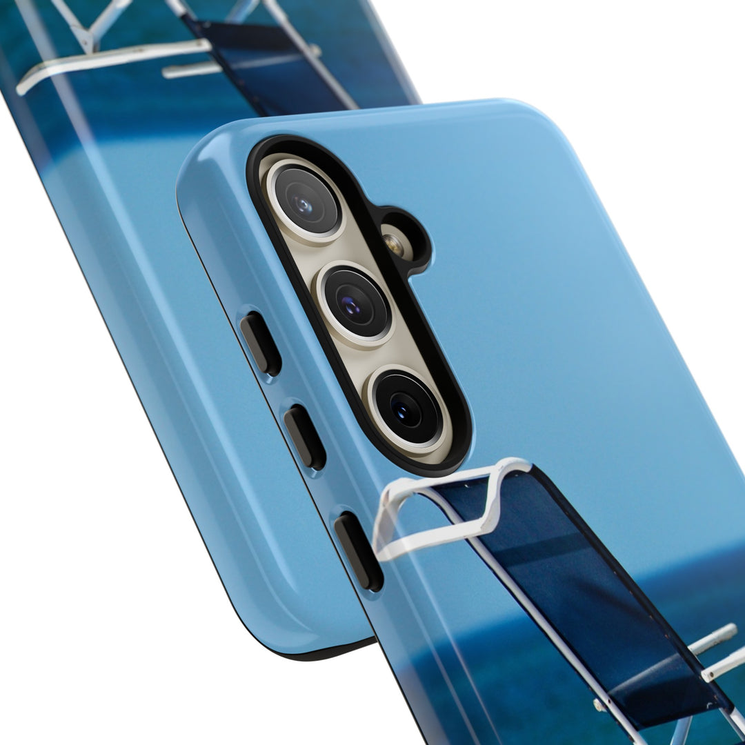 Cute Samsung Case | Cool Iphone Case | Summer Blue Beach Chair, Samsung S24, S23, S22, S21, IPhone 15 Case | Iphone 14 Case, Iphone 13 Case - Studio40ParkLane