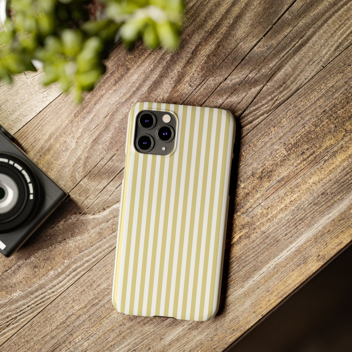 Slim Soft Yellow Striped Cute Phone Case for Iphone 16 - | iPhone 15 Pro Max Case | iPhone 14 Case Iphone 13 12 11 10 9 8 7 XS Gift for Her - Studio40ParkLane