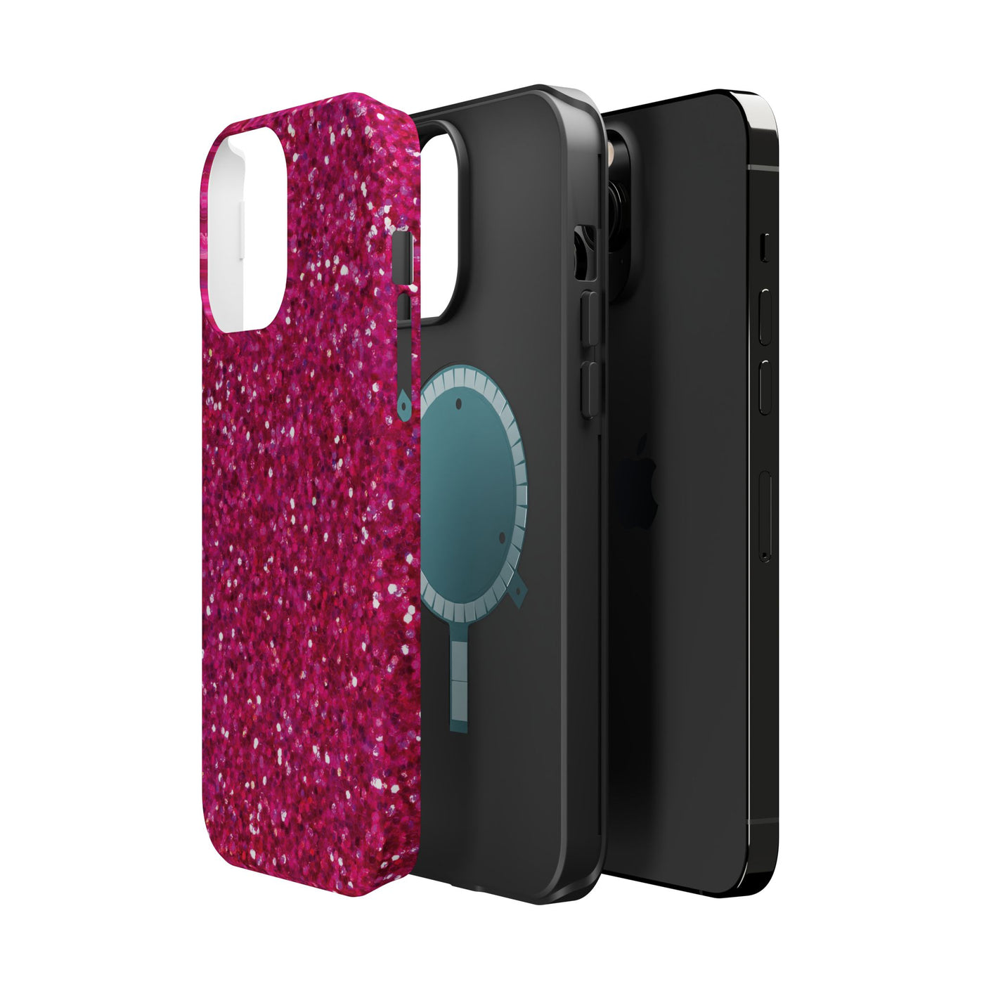 Non Glitter Pink Color Composition Magsafe Cute Phone Case for Iphone Gift for Her,  | iPhone 15 Case | iPhone 15 Pro Max Case, Iphone 14, Iphone 14 Pro Max, Iphone 13, Iphone 16