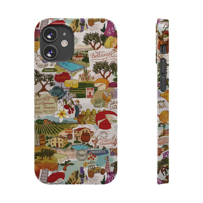 Slim Italy Tuscany Coquette Collage Cute Phone Case for Iphone 17 - | iPhone 16 Pro Max Case | iPhone 15 Case Iphone 14 13 12 11 10 9 8 7 - Studio40ParkLane