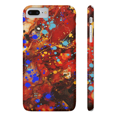 Slim Cute Phone Cases for Iphone - | iPhone 15 Case | iPhone 15 Pro Max Case, Iphone 14 Case, Iphone 14 Pro Max, Iphone 13, Fall Marble Paint Splash