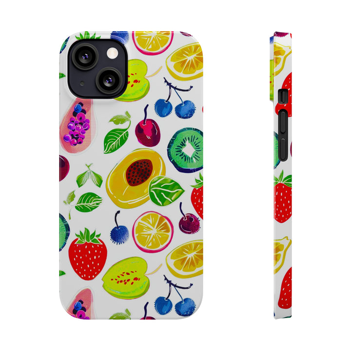 Slim Cute Phone Cases for Iphone | iPhone 15 Case | iPhone 15 Pro Max Case, Iphone 14, Iphone 14 Pro Max, Iphone 13, Summer Fruit Mix - Studio40ParkLane