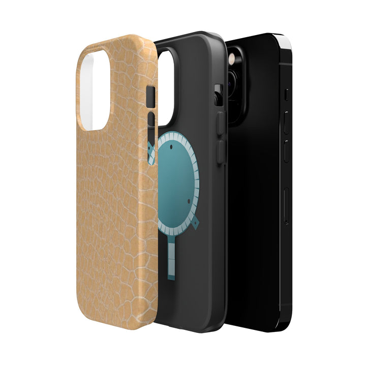 Non Leather Beige Color Pattern Magsafe Cute Phone Case for Iphone Gift for Her, | iPhone 15 Case | iPhone 15 Pro Max Case, Iphone 14, Iphone 14 Pro Max, Iphone 13, Iphone 16 - Studio40ParkLane