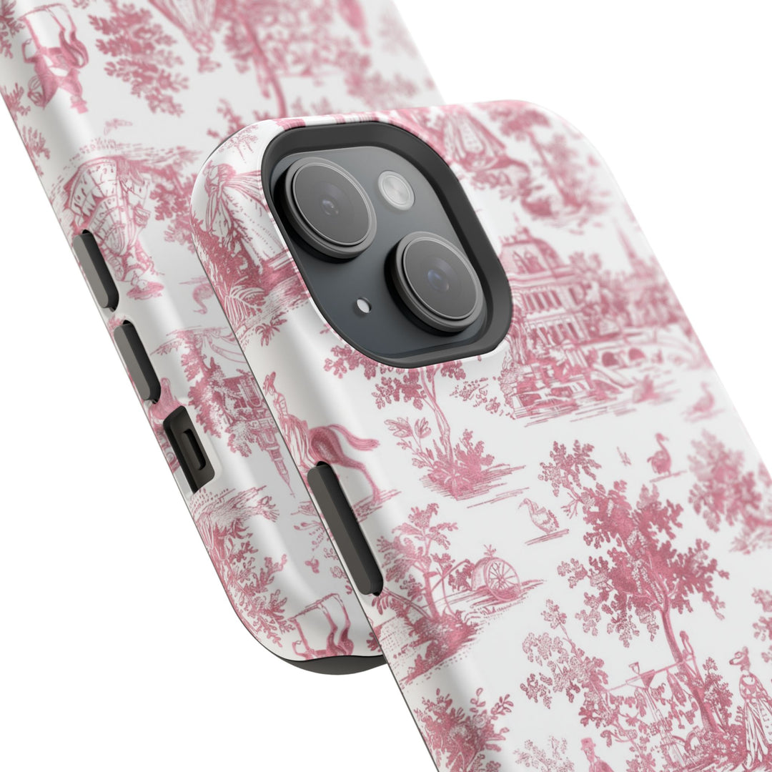 Magsafe French Toile Personalized Initial Custom Gift Cute Phone Cases for Iphone 16 Pro Max | iPhone 15, Pro Max Case, Iphone 14, 13, 12, 11, 10 - Studio40ParkLane