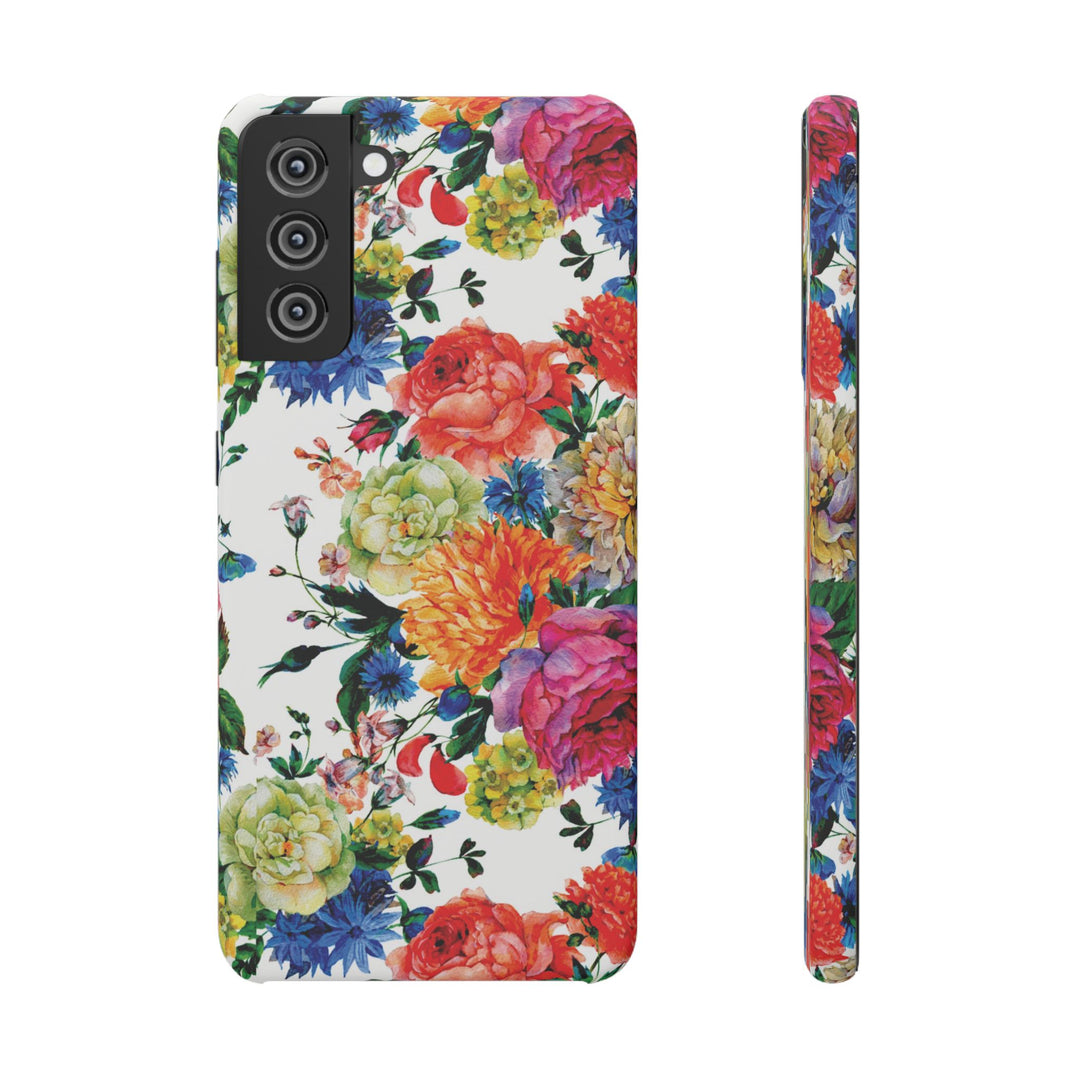 Sleek Snap Colorful Flowers Cute Phone Case for iPhone 16 15 14 13 12 11 X Xs Max Xr Pro Plus Samsung Galaxy S24 S23 S22 S21 S20 Note Ultra